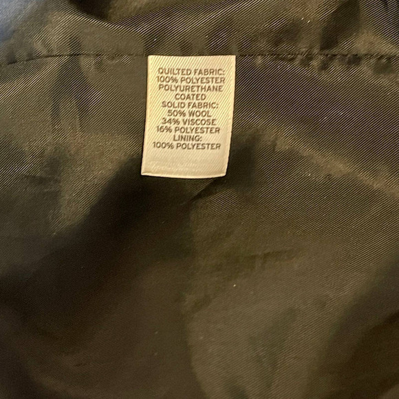 Trouve Women's Wool & Faux Leather Jacket Motorcycle Style Sz XS - Picture 7 of 9